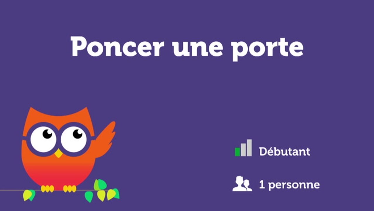 Poncer une porte