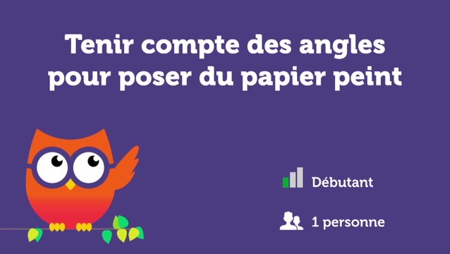 Penser aux angles en posant du papier peint