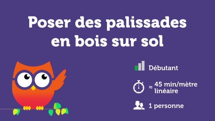 Poser des palissades en bois sur sol