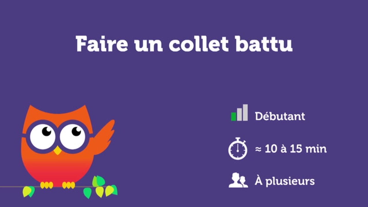 Faire un collet battu