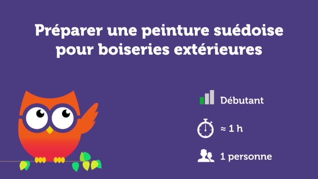 Préparer une peinture suédoise pour boiseries extérieures