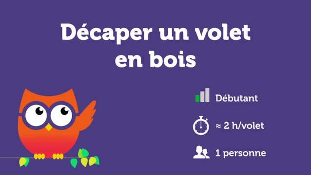 Décaper un volet en bois