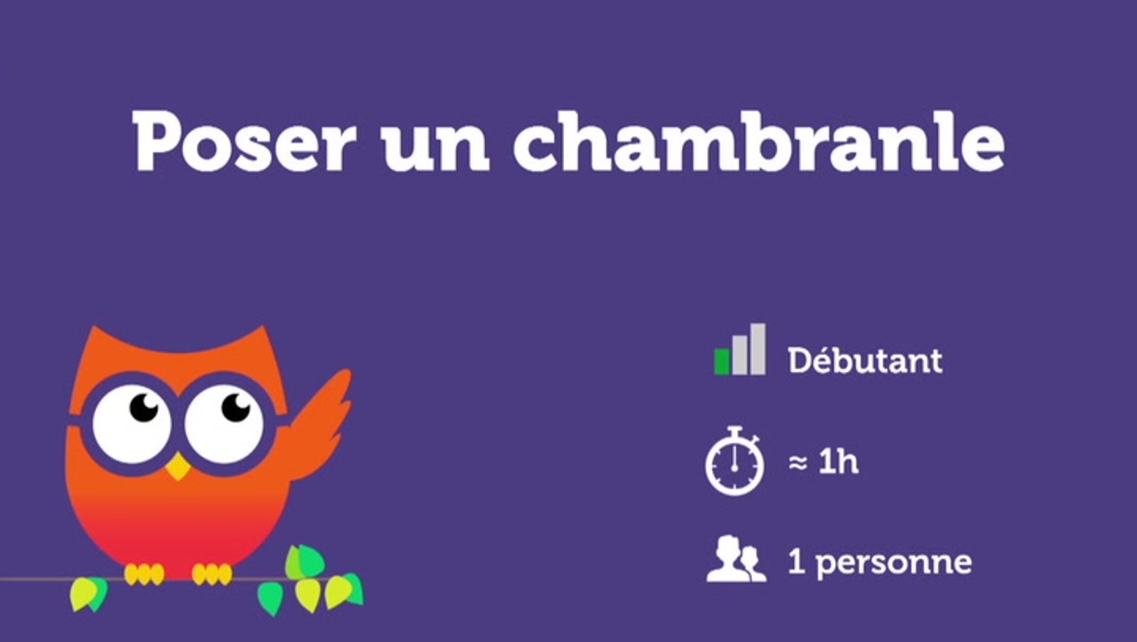 Poser un chambranle