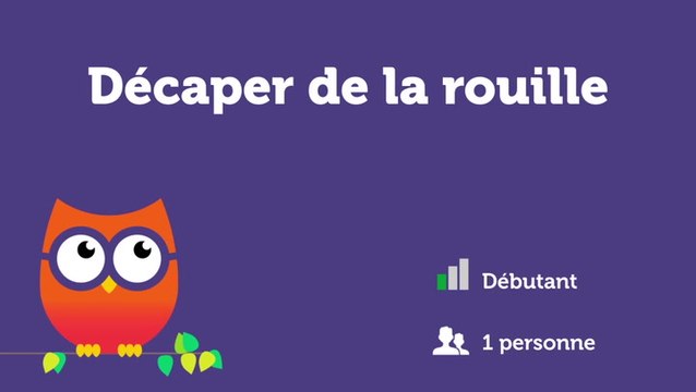 Décaper de la rouille