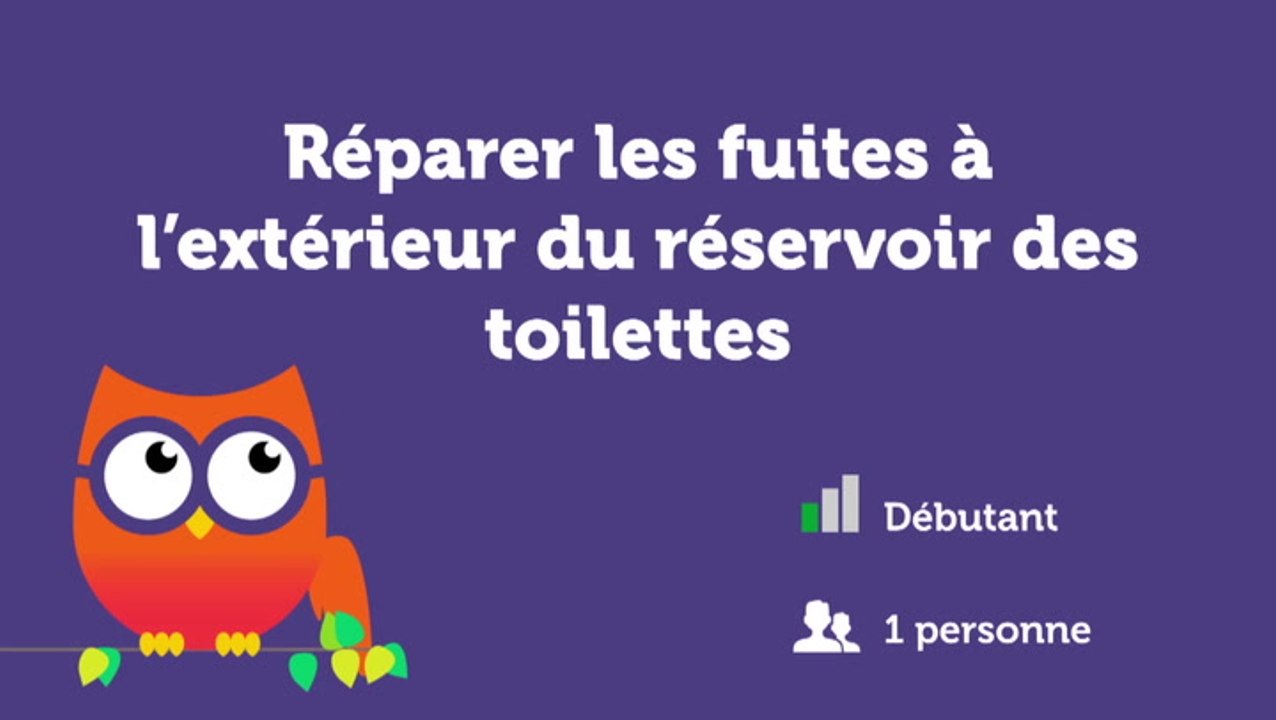 Réparer des fuites à l'extérieur des toilettes