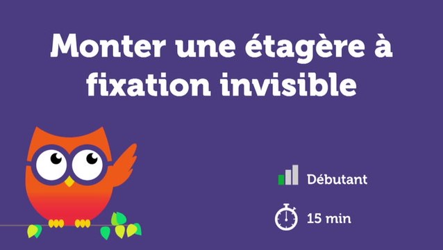 Monter une étagère à fixation invisible