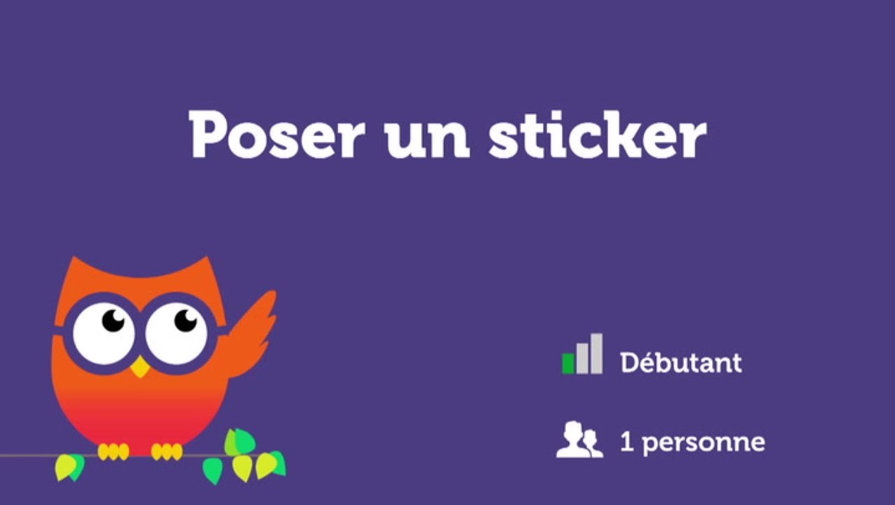 Poser un sticker