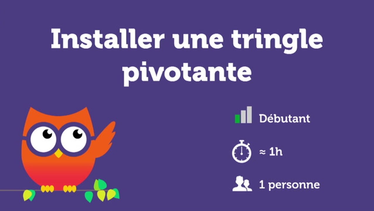 Comment installer une tringle pivotante (Ooreka.fr) - Vidéo