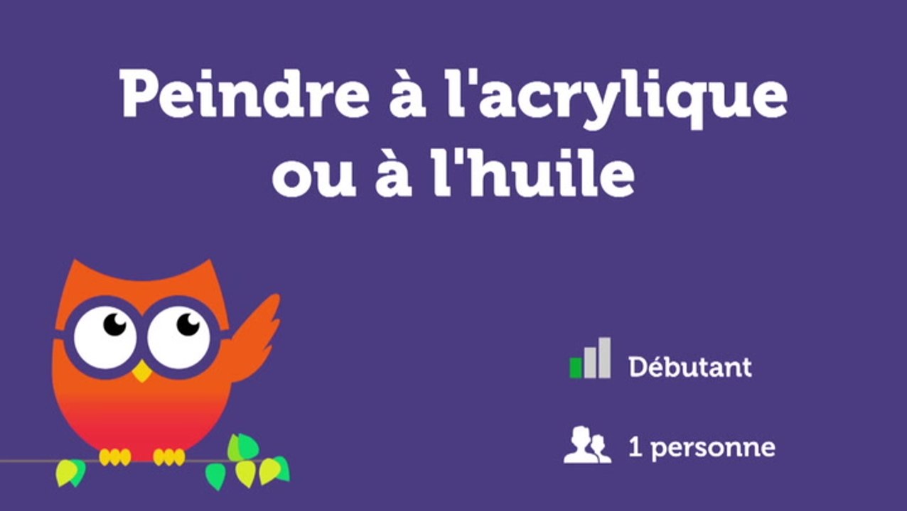 Peindre à l'acrylique ou à l'huile