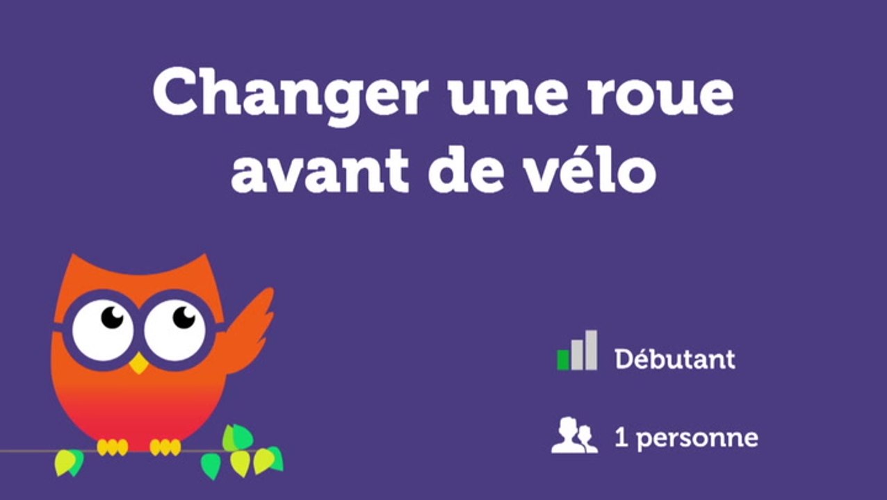 Changer une roue avant de vélo