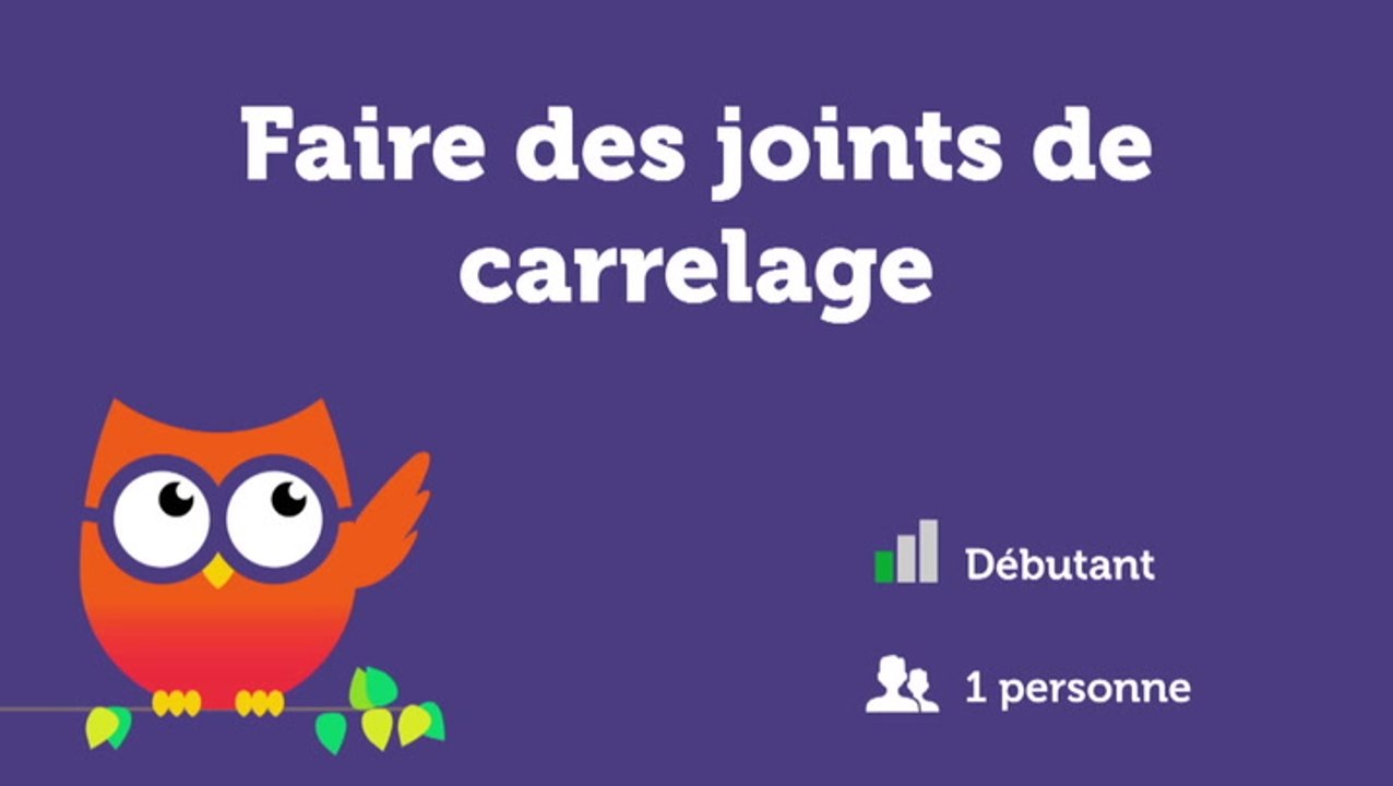 Faire des joints de carrelage
