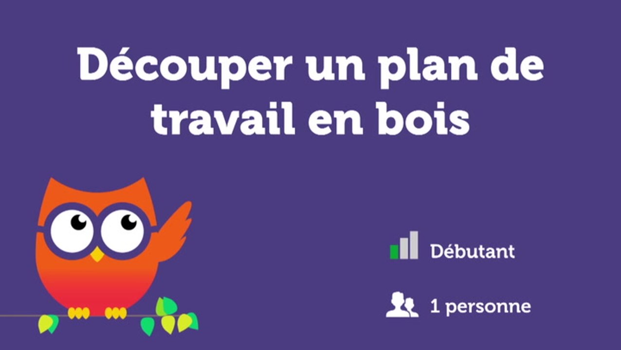 Découper un plan de travail en bois