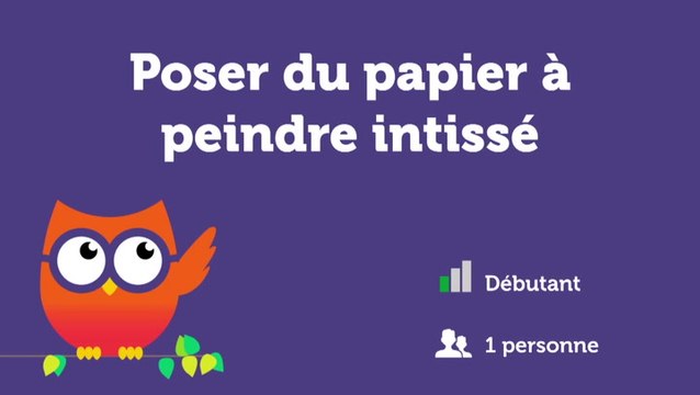 Poser du papier à peindre intissé
