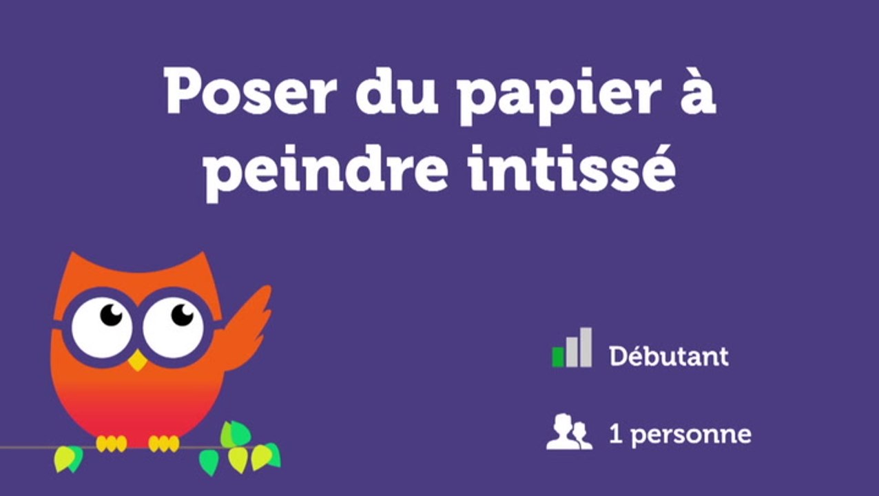 Poser du papier à peindre intissé