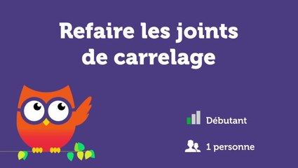 Refaire les joints de carrelage