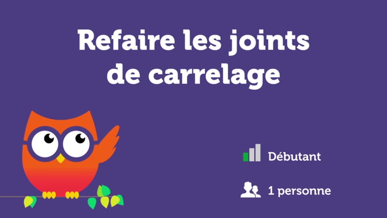 Refaire les joints de carrelage