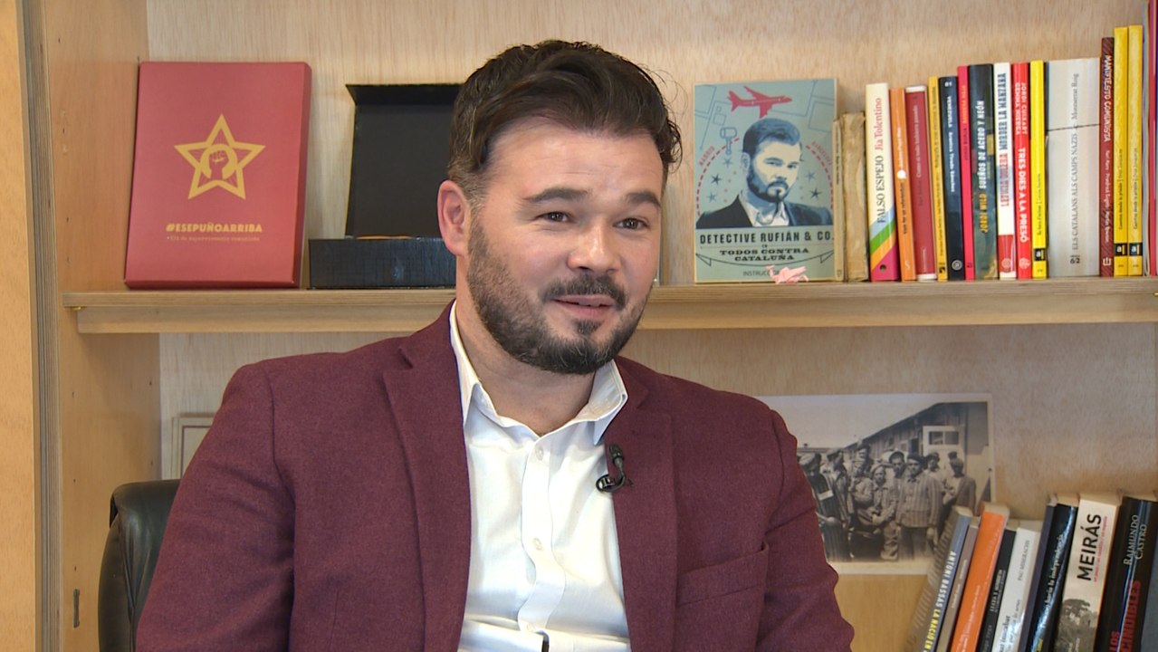 Rufián dice que los escraches "van en el cargo"