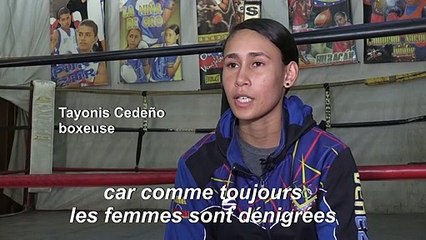 La boxeuse vénézuélienne Tayonis Cedeño veut "faire tomber les barrières"