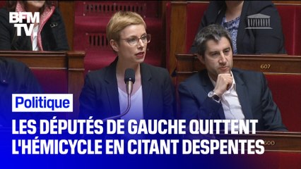 Retraites: reprenant Virginie Despentes, les députés de gauche quittent l’hémicycle pour protester contre le 49.3