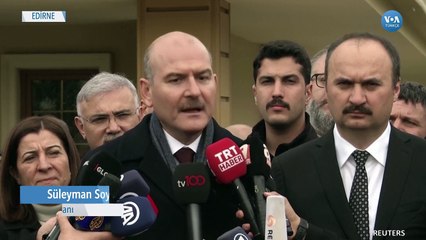 Yunan Sınırına Göçmenlerin Geri İtilmesine Karşı Özel Harekat Polisi