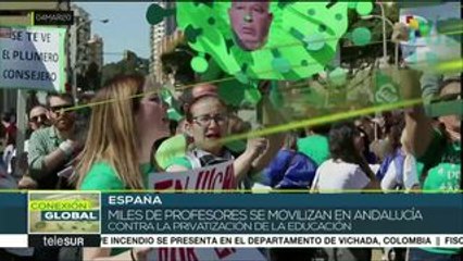 Maestros andaluces rechazan privatización del sector educativo