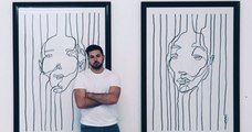 Martin Tardy, l'artiste autrichien qui dessine avec deux stylos