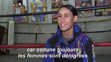 La boxeuse vénézuélienne Tayonis Cedeño veut "faire tomber les barrières"