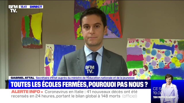 Gabriel Attal: Le stade 3 ne signifie pas qu'on fermera l'ensemble des écoles