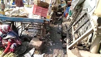रानीपुर की छोटी सब्जी मंडी की महीनों नहीं होती है सफाई