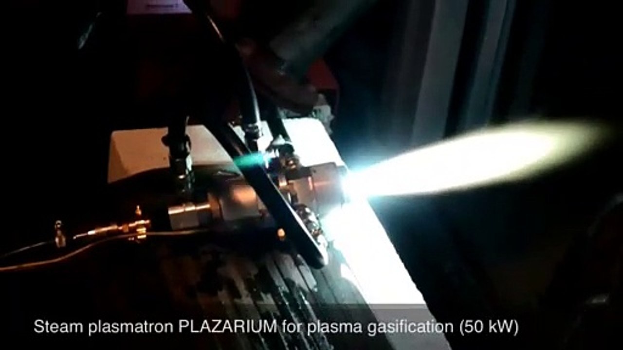 Industrial plasma torches PLAZARIUM TPS for plasma gasification (50-70 kW)