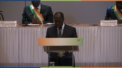 Résumé de l'adresse du Président Alassane Ouattara devant le Congrès à Yamoussoukro