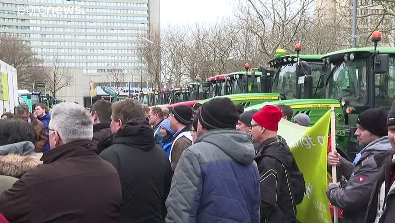 Deutsche Bauern gegen die Regierung