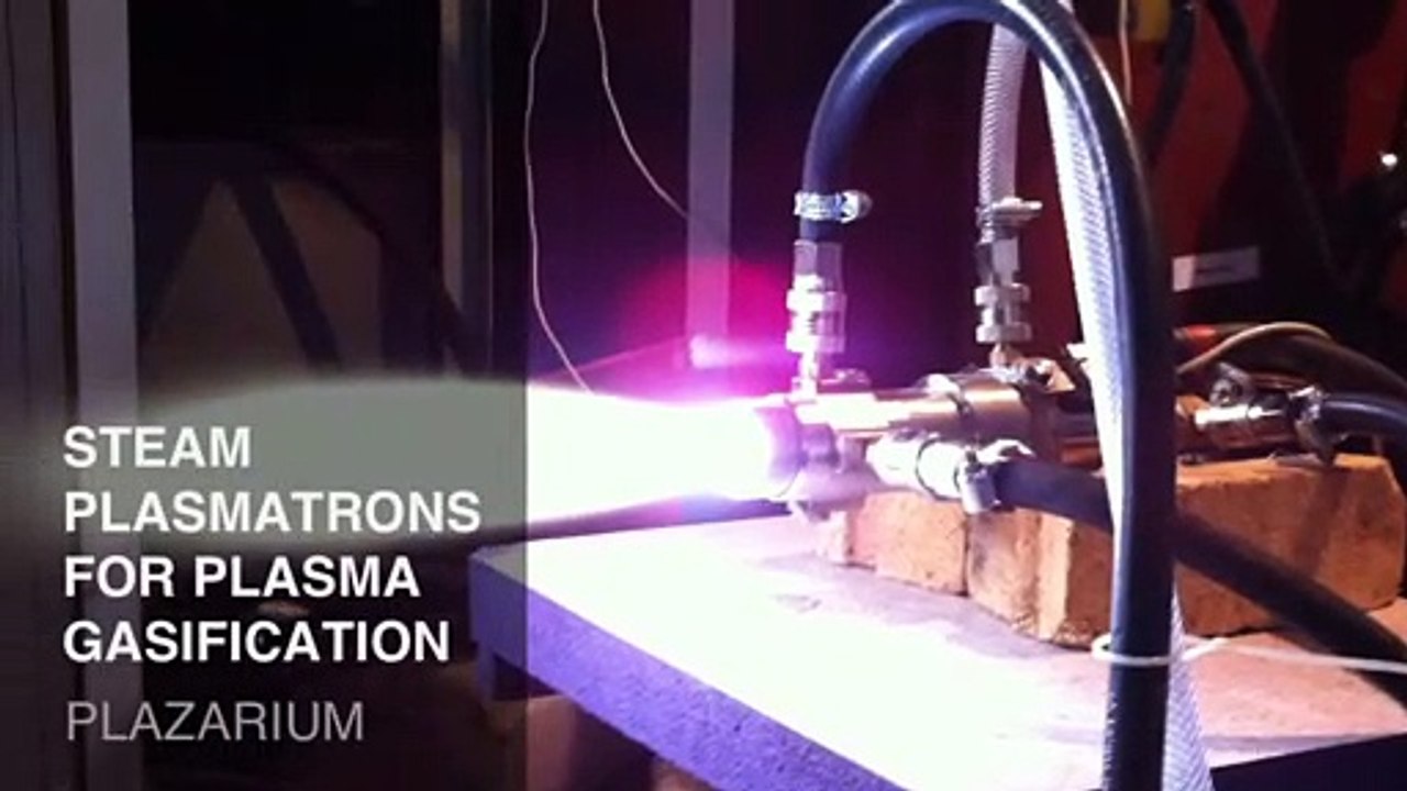 Industrial steam plasma torches PLAZARIUM TPS for plasma gasification (100 kW)