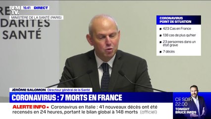 Coronavirus: la France reste en stade 2, selon le directeur général de la Santé