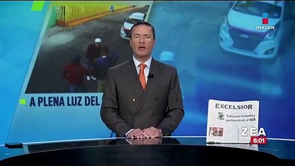 Sujetos asaltan a dos personas frente a sus vecinos