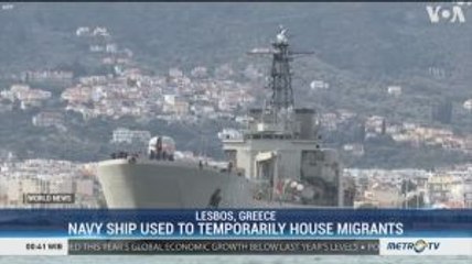 Navy Ship Used to Temporarily House Migrants