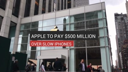 Apple To Pay $500 Million Over Slow iPhones