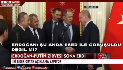 Erdoğan'dan Lavrov'a Esad sorusu: Konuşuldu değil mi?