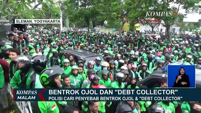 Heboh Bentrok Ojol dan Debt Collector di Sleman