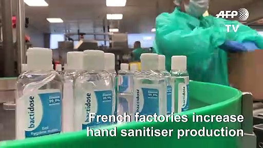 French factories producing anti-viral alcohol hand gel at ‘full capacity’