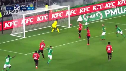 D'une très belle tête, Kolodziejczak remet les Verts dans le match juste avant la pause