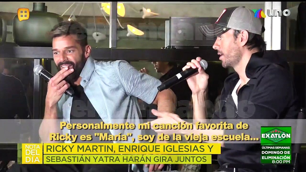 Ricky Martín, Enrique Iglesias y Sebastián Yatra harán una gira juntos. | Ventaneando