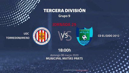 Previa partido entre UDC Torredonjimeno y CD El Ejido 2012 Jornada 29 Tercera División
