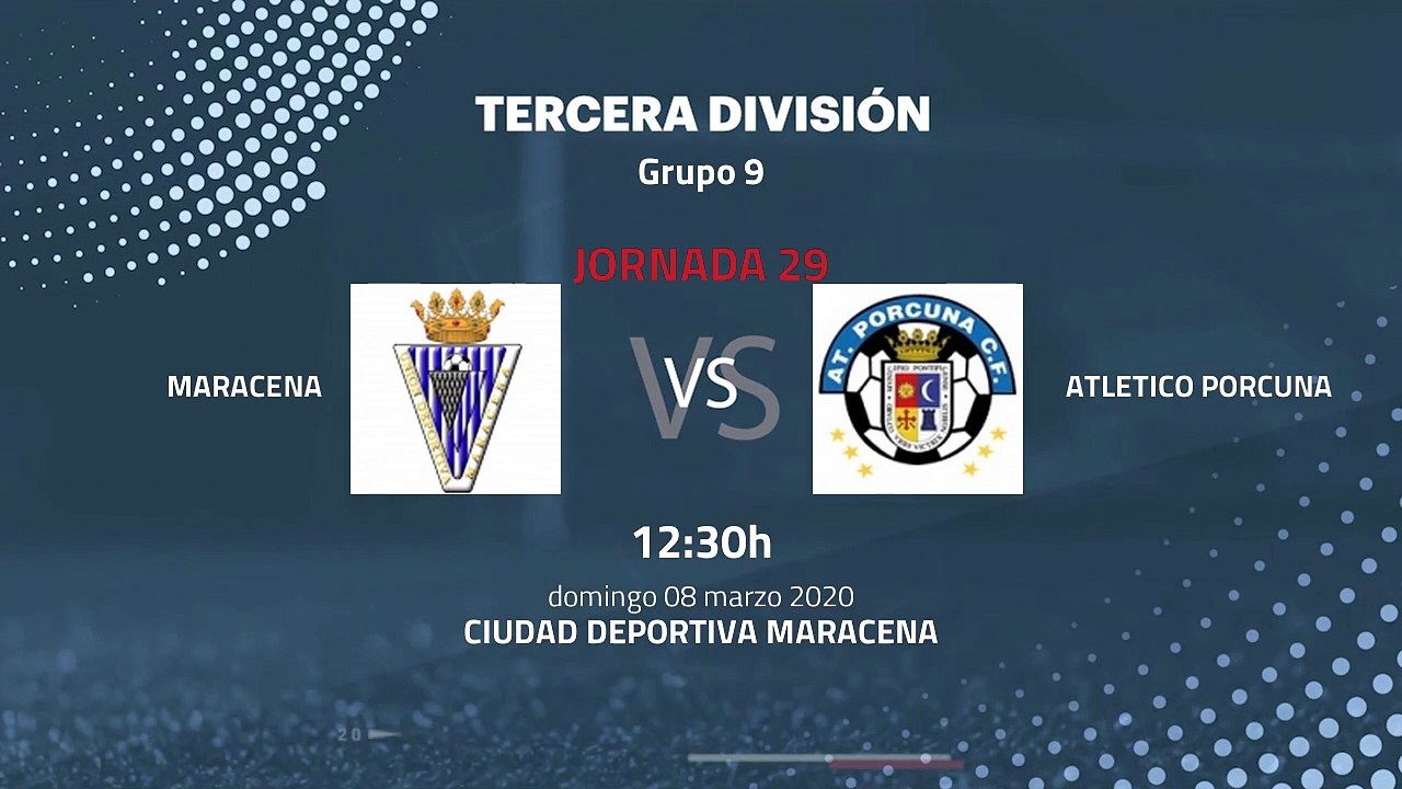 Previa partido entre Maracena y Atletico Porcuna Jornada 29 Tercera División