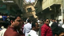 انهيار عمارة من 5 طوابق في باكستان تخلف 10 قتلى