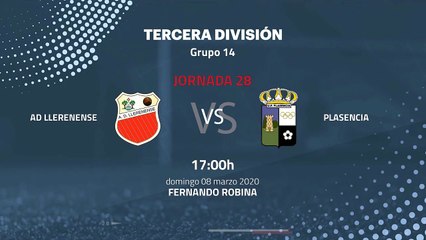 Previa partido entre AD Llerenense y Plasencia Jornada 28 Tercera División
