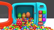 Kids Toy Videos US - Aprender colores con conejito molde y microondas juguete de madera de martillo xilófono para niños