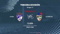 Previa partido entre Utebo y CD Binéfar Jornada 31 Tercera División