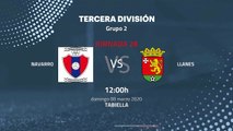 Previa partido entre Navarro y Llanes Jornada 28 Tercera División