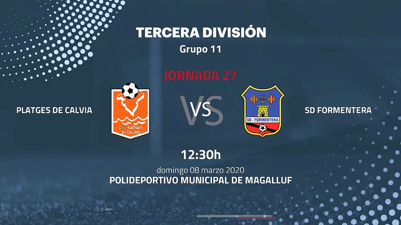 Previa partido entre Platges de Calvia y SD Formentera Jornada 27 Tercera División
